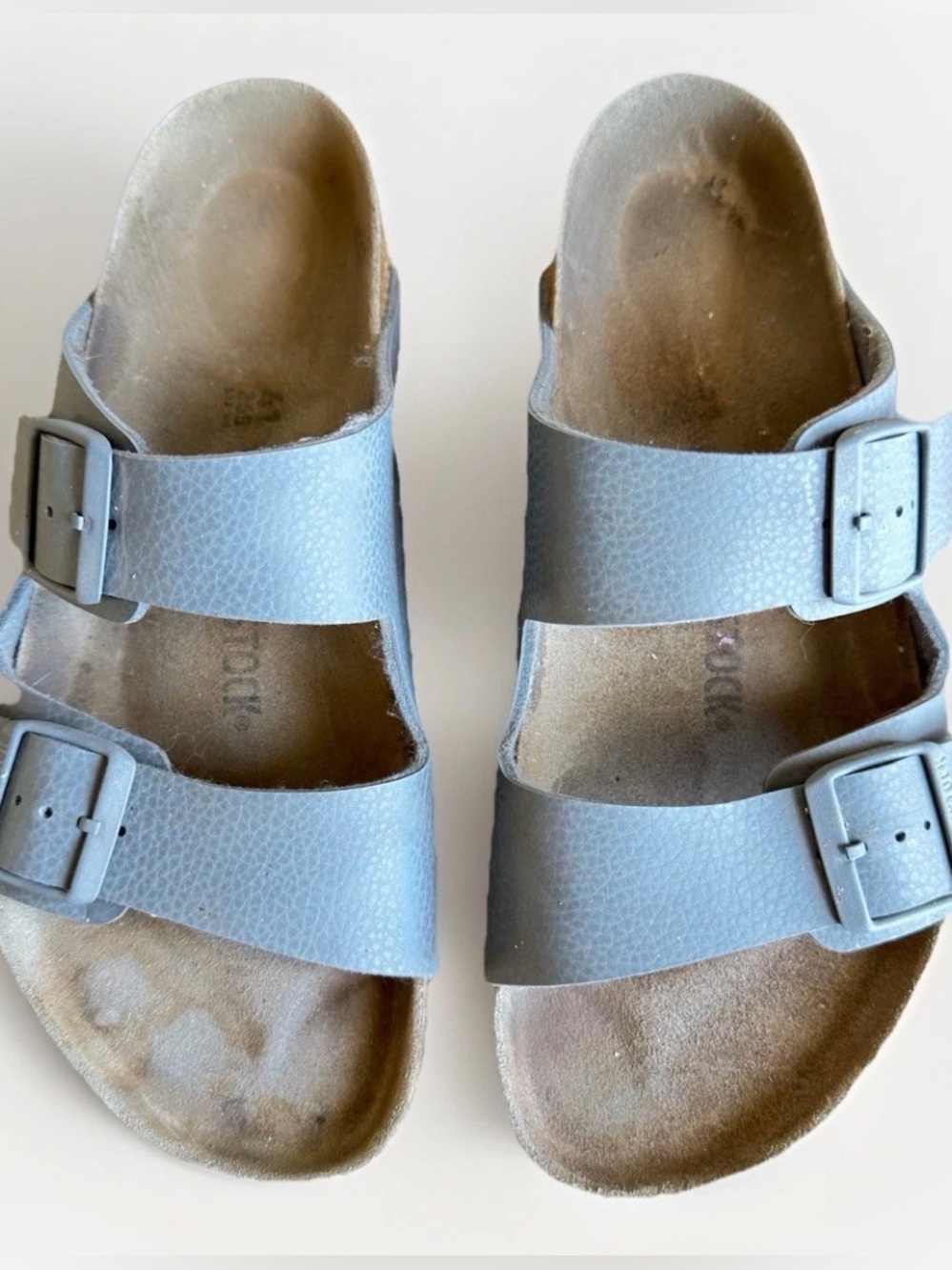 Birkenstock Arizona Sandals Gray Dove Size 41 US 10-10.5